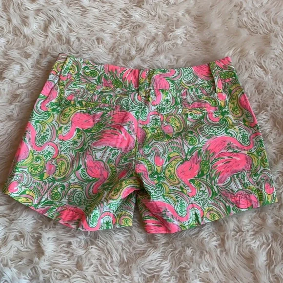 Lilly Pulitzer Pink and Green Patterned Shorts - Picture 7 of 14